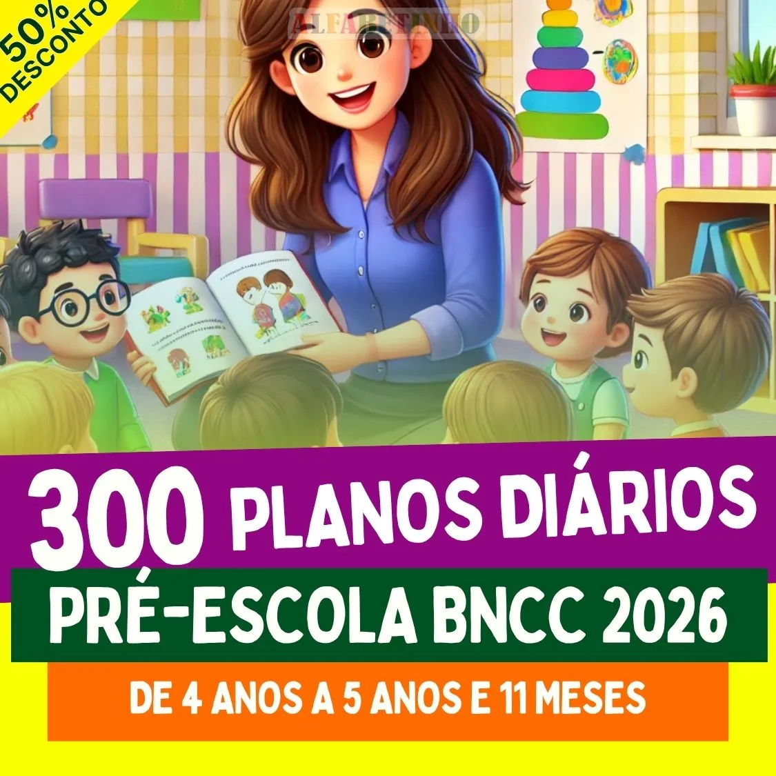 300 PLANOS DIÁRIOS - PRÉ-ESCOLA - 2026
