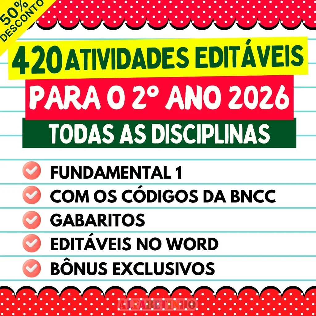 Atividades - 2º Ano - Todas as Disciplinas | Material Pedagógico BNCC