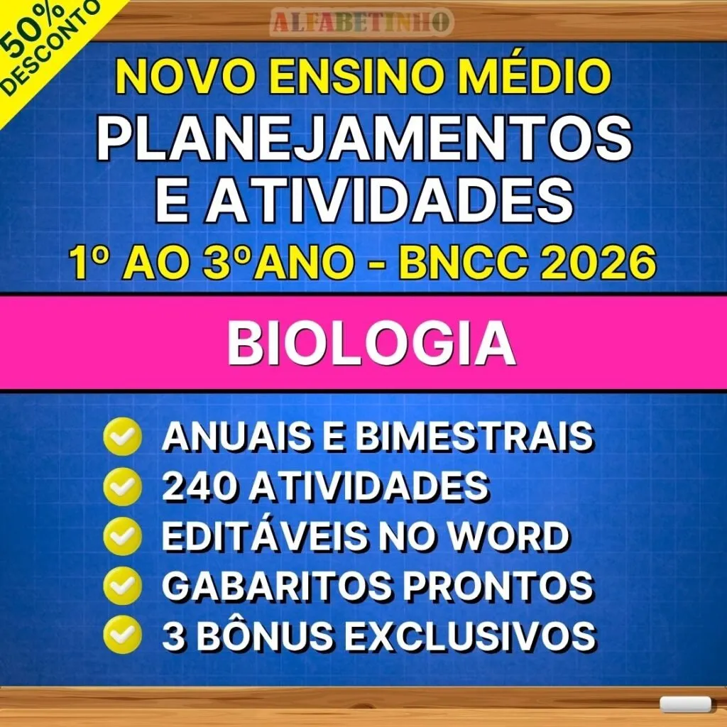 BIOLOGIA - Planejamentos - Ensino Médio - BNCC 2026