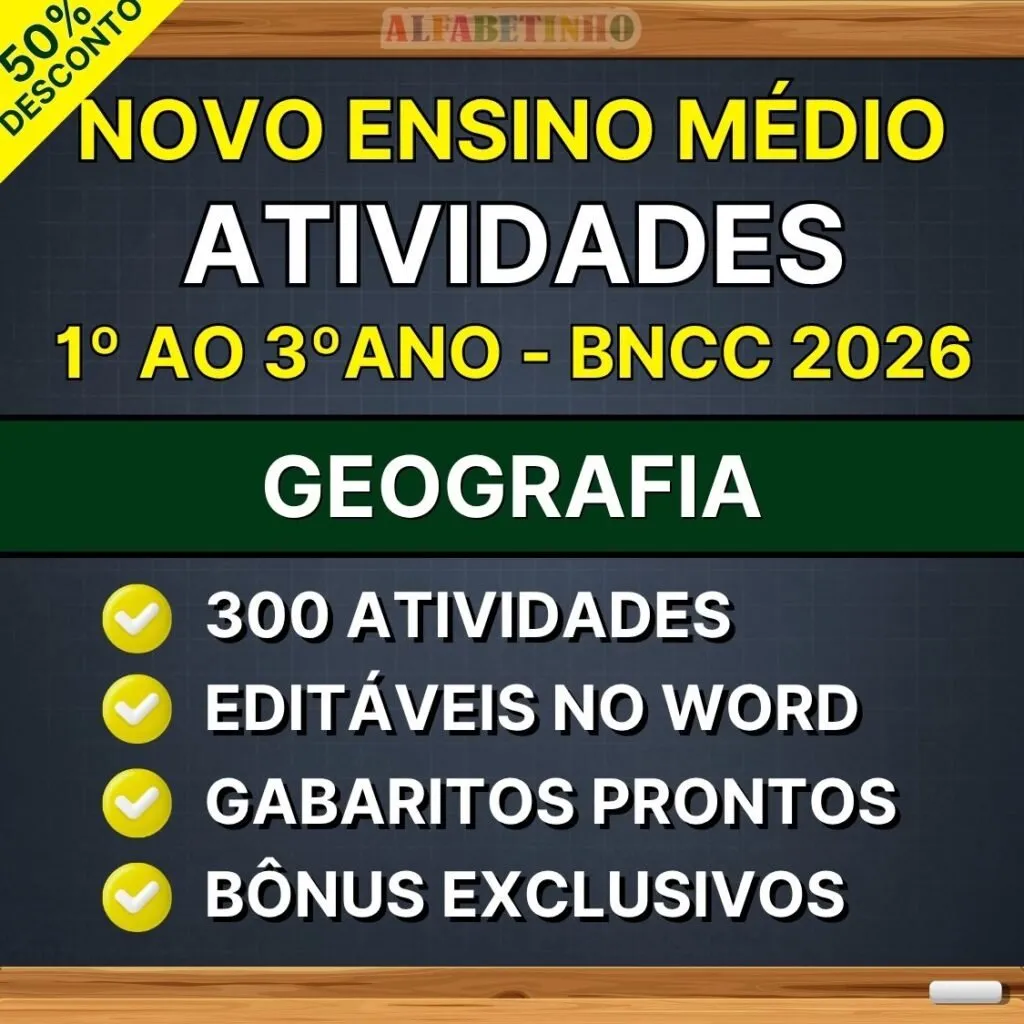 GEOGRAFIA - Atividades - Ensino Médio - BNCC 2026