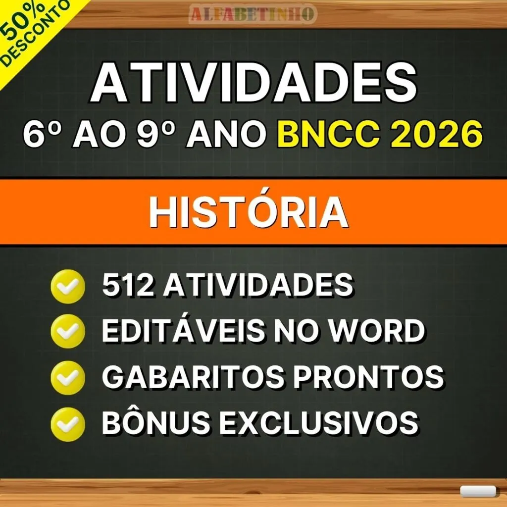 NOVO ENSINO MÉDIO ATIVIDADES 1º AO 3º ANO - BNCC 2026 HISTÓRIA